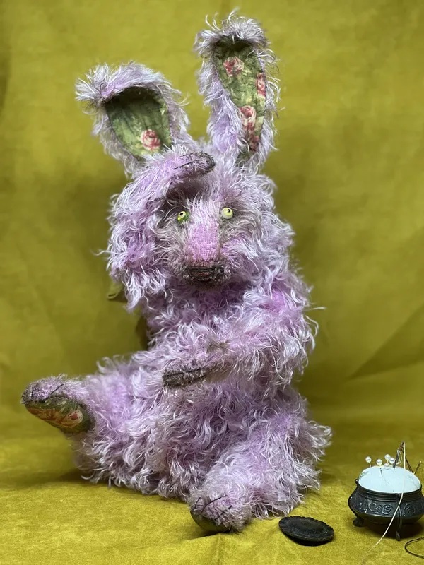 Collectible handmade teddy Bunnies by julia perchits