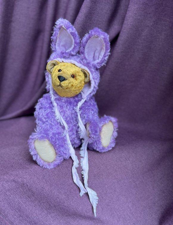 Collectible handmade teddy Bears Berry Bunny Bear by julia perchits