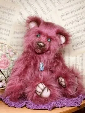 Serious pink teddy